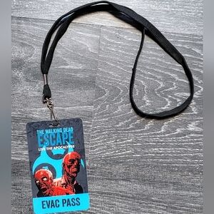 rare The Walking Dead Escape Evac Pass from 2012 san diego comic con